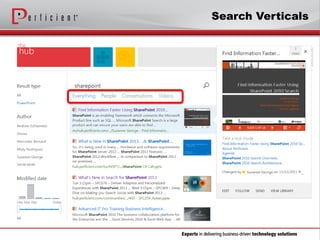 Search Verticals
 