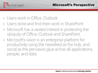 Microsoft’s Perspective
 