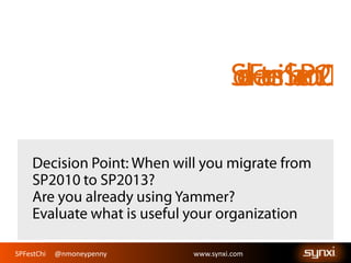 SPFestChi @nmoneypenny www.synxi.comSPFestChi @nmoneypenny www.synxi.com
 