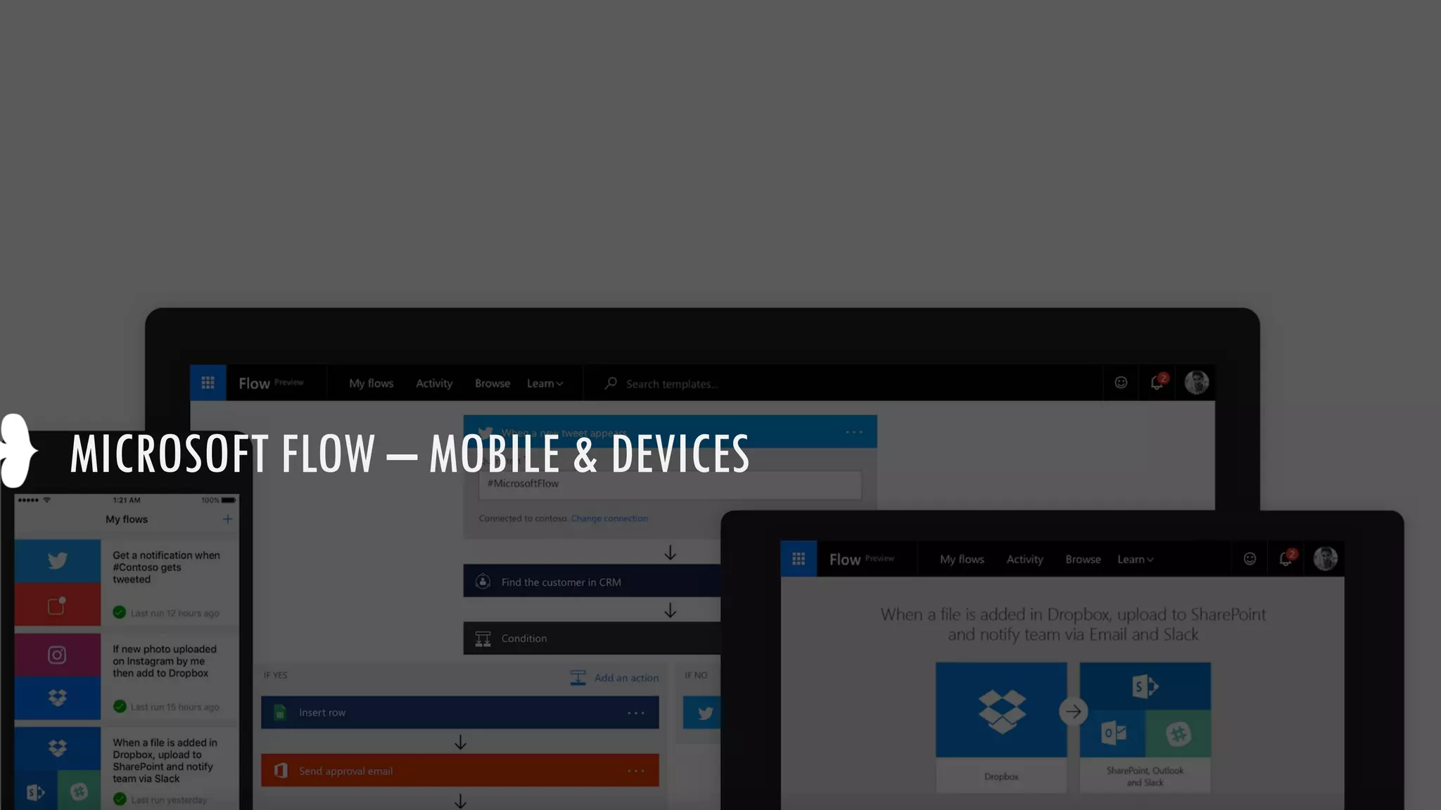 MICROSOFT FLOW – MOBILE & DEVICES
 