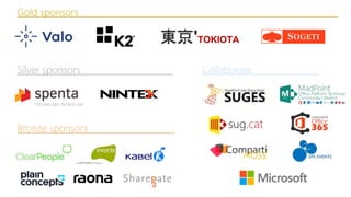 Gold sponsors
Silver sponsors
Bronze sponsors
Collaborate
 