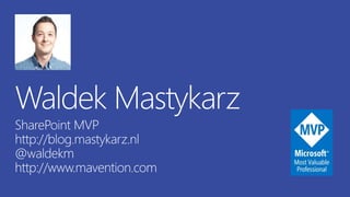 Building contextual experiences with the Office Graph (SPSMUC 15)