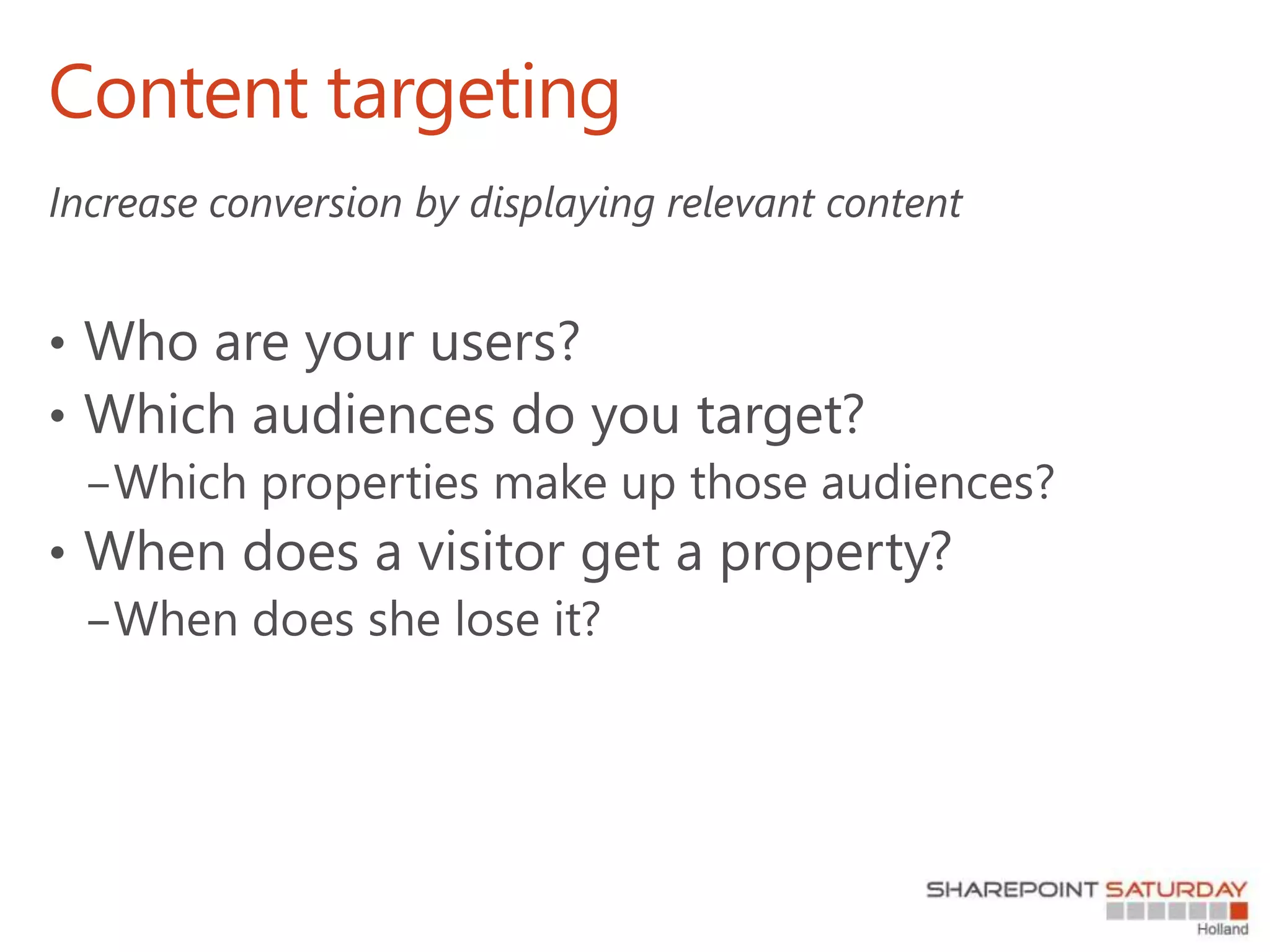 Content targeting
 