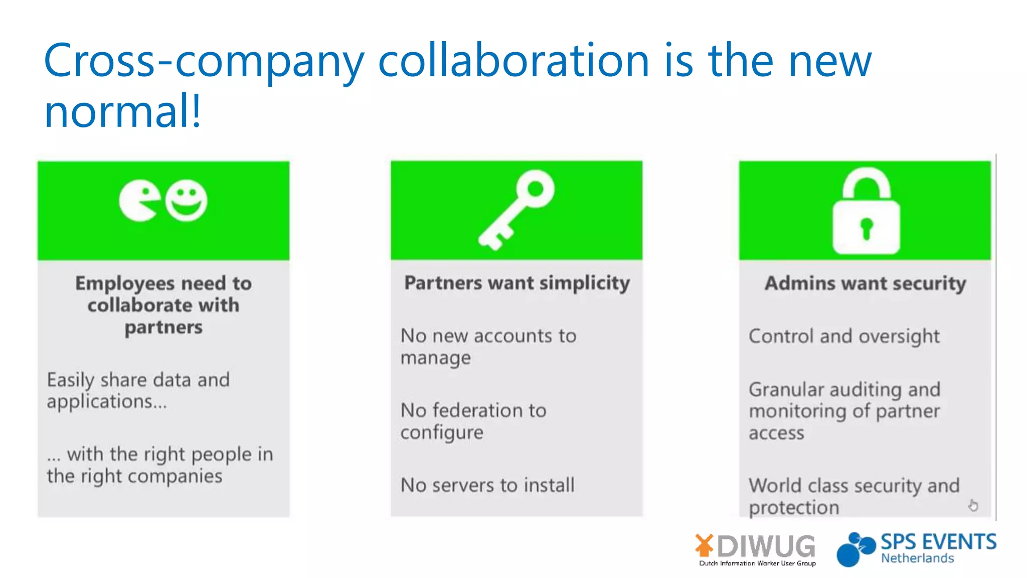 Cross-company collaboration is the new
normal!
 