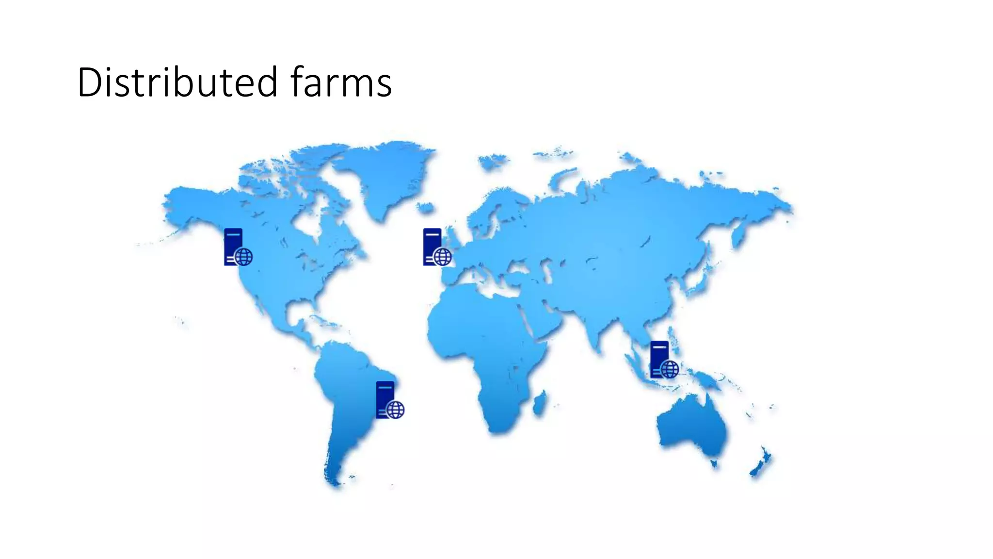 Distributed farms
 