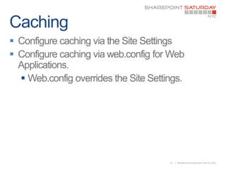


    




        27   | SharePoint Saturday New York City 2011
 