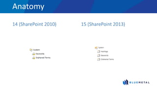 Anatomy
14 (SharePoint 2010) 15 (SharePoint 2013)
 