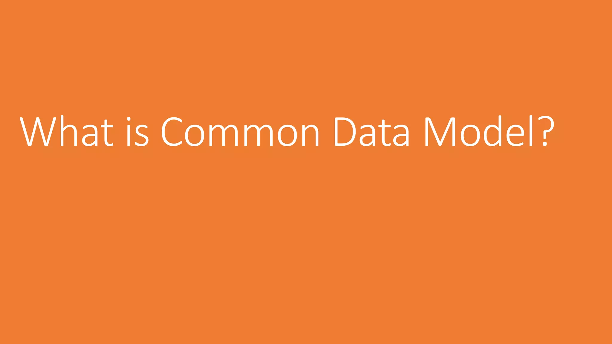 SPSNYC2019 - What is Common Data Model and how to use it? | PPTX