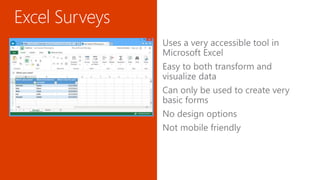 Excel Surveys
 