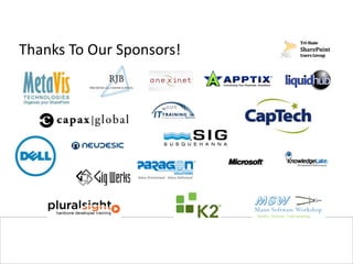#SPSPhilly @PGBhoyar
Thanks To Our Sponsors!
 