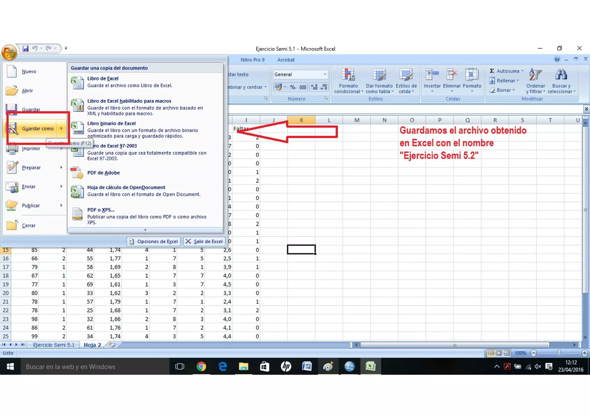 Exportar datos de SPSS a MS Excel