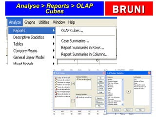 Analyse > Reports > OLAP Cubes 