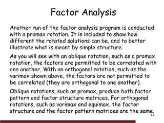 Factor analysis in Spss | PPT