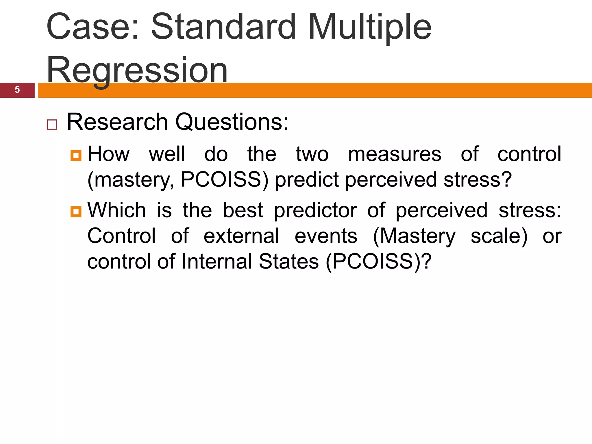 Spss6 multiple regression | PPTX