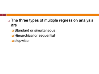 Spss6 multiple regression | PPTX