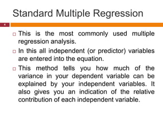 Spss6 multiple regression | PPTX