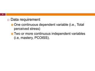 Spss6 multiple regression | PPTX