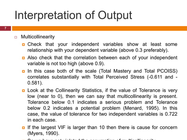 Spss6 multiple regression | PPT