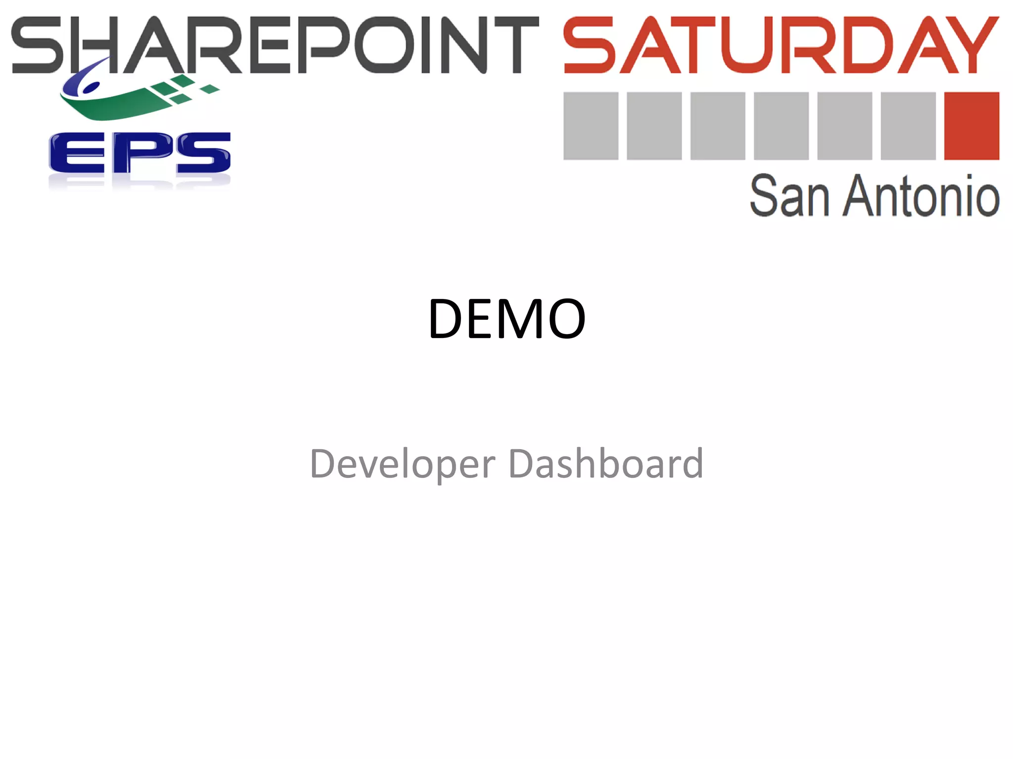 DEMO

Developer Dashboard
 