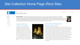 Site Collection Home Page (Root Site)
 