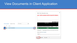 View Documents in Client Application
 