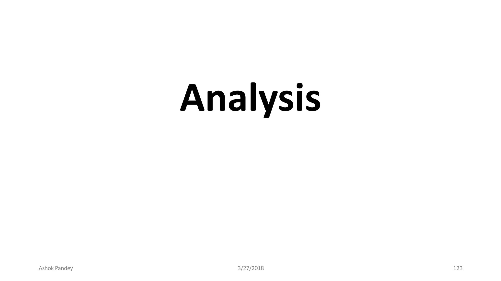 Analysis
Ashok Pandey 3/27/2018 123
 