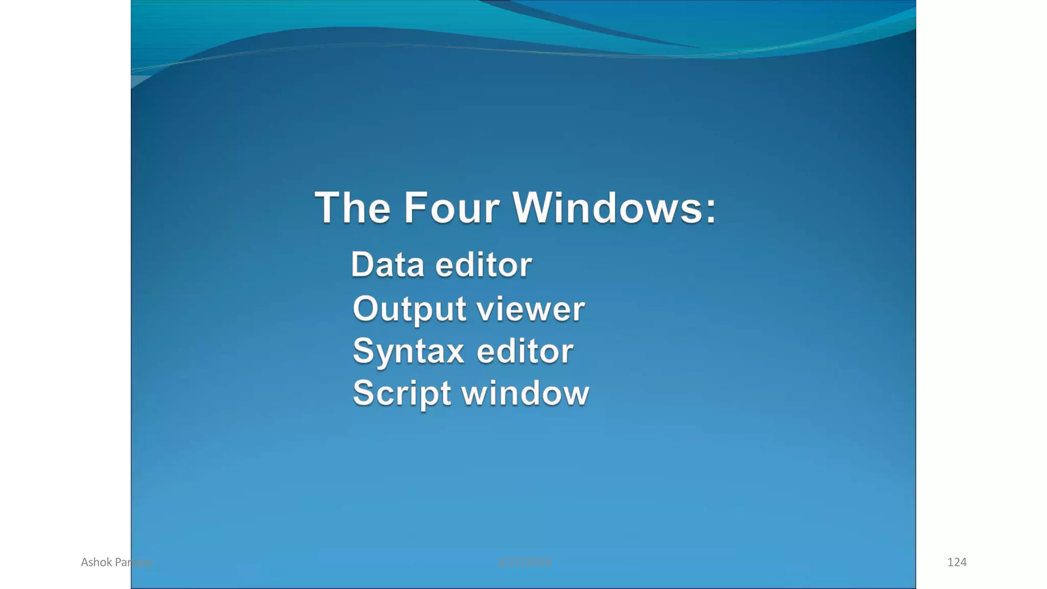 Ashok Pandey 3/27/2018 124
 