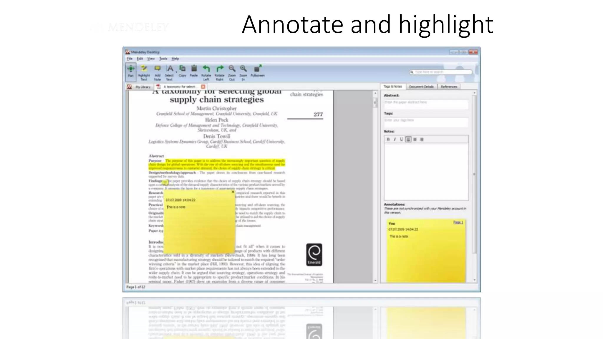 Annotate and highlight
 