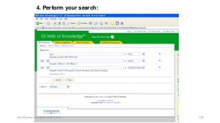 4. Perform your search:
Ashok Pandey, Associate Research Fellow 196
 