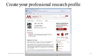 Create your professional research profile
Ashok Pandey, Associate Research Fellow 234
 