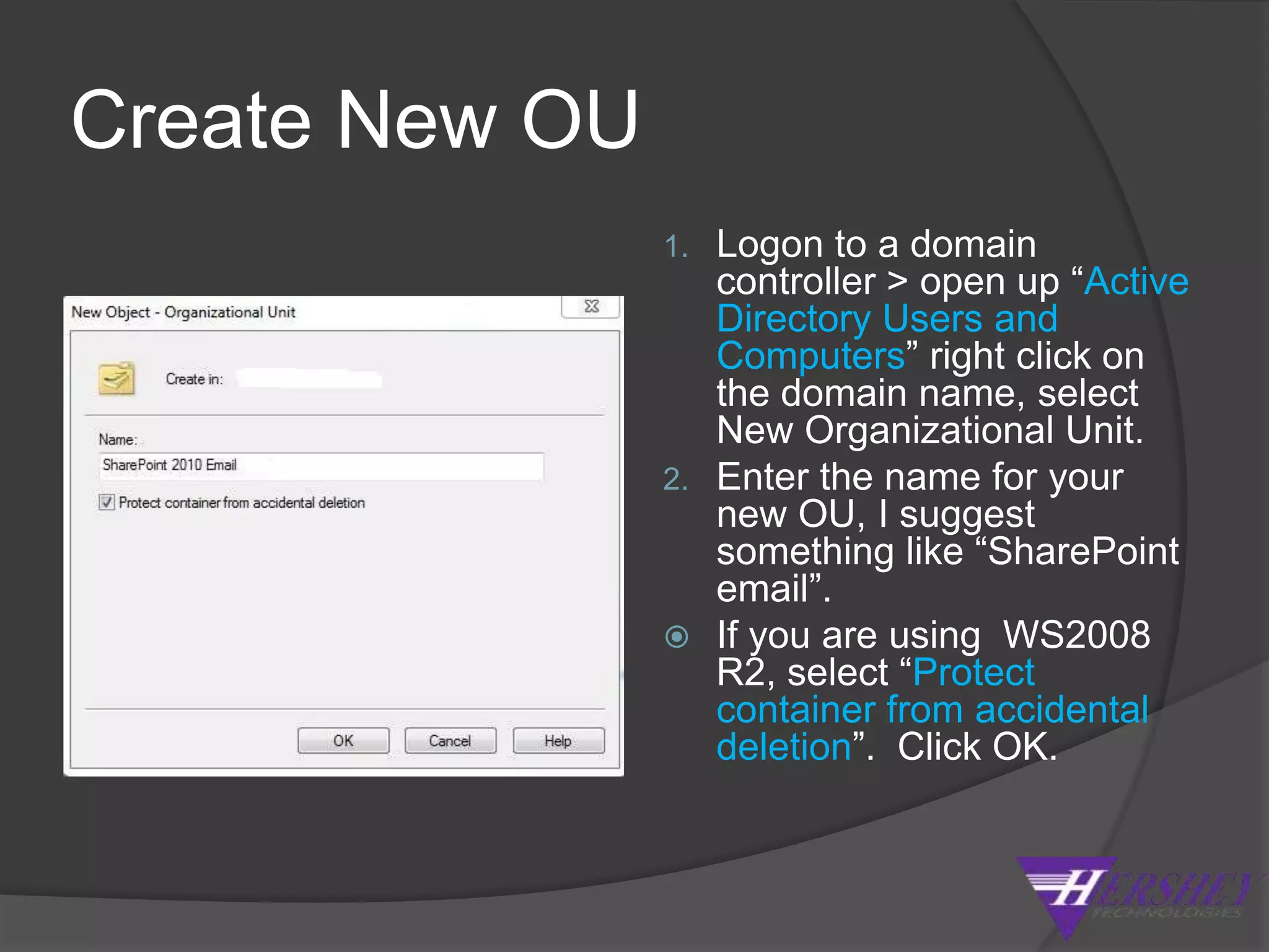 Configure Exchange cont.Enter the address space for your SharePoint SMTP server – this needs to be the Fully Qualified Domain Name (FQDN).Enter your SharePoint server IP address to “Route mail through the following smart hosts”, click Next.