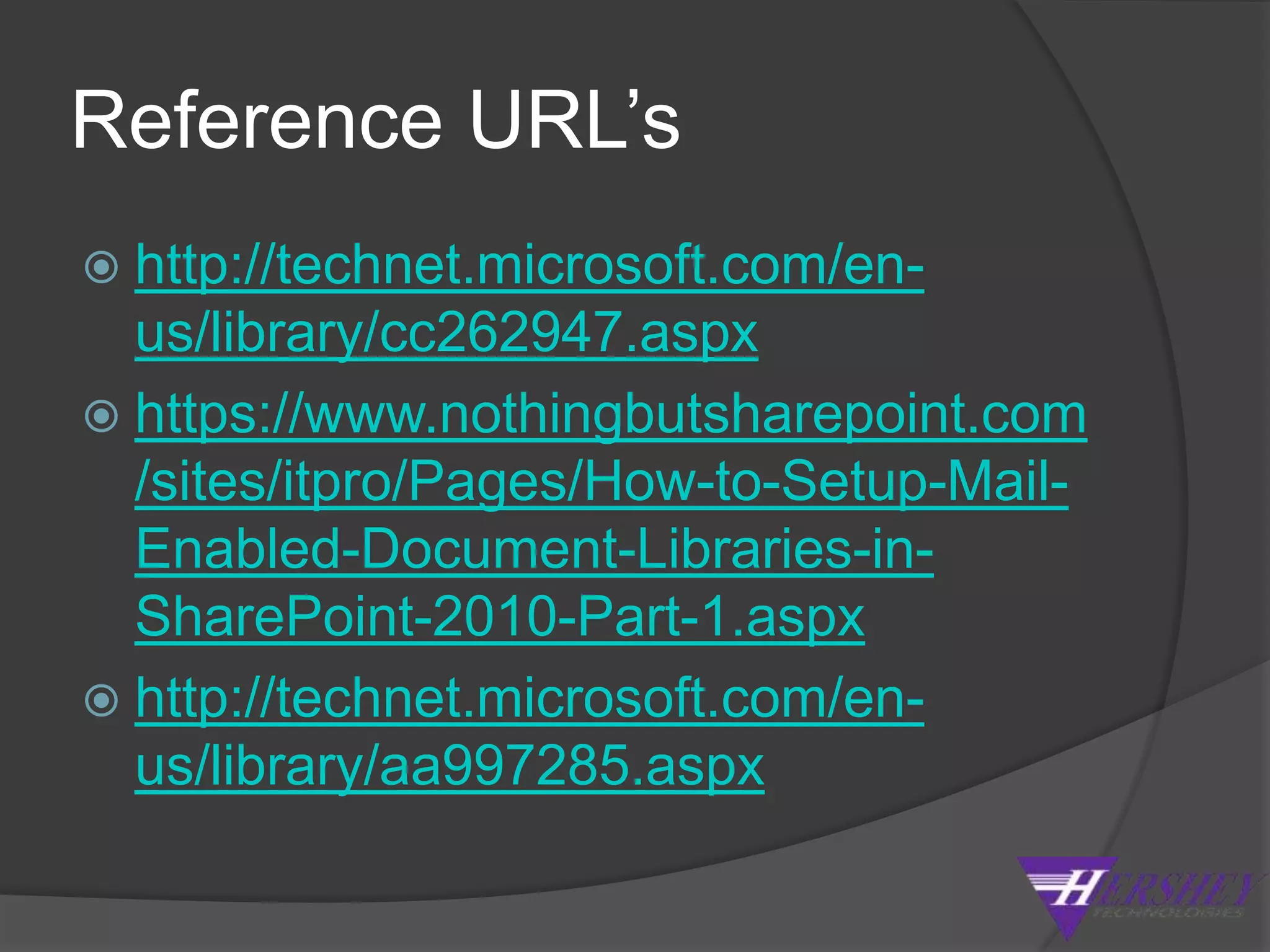 Doc Library behaviorSelecting “grouped by e-mail subject”The original email message is kept for the FIRST email to arrive in a folderSubsequent email messages are discarded!Emails with the same attachment going into a folder (folders based on subject) are discarded when the setting to Overwrite files with the same name is set to NoOnly unique attachments are saved into the folders in this scenario