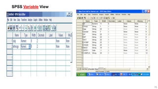 15
SPSS Variable View
 