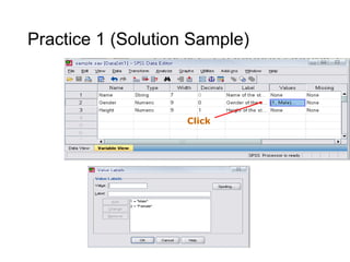 Spss briefintroduction about spss and Data view and variable basic ...