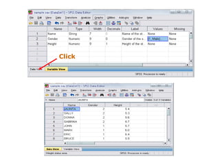 Spss briefintroduction about spss and Data view and variable basic ...
