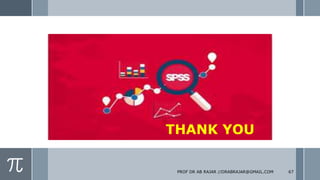 THANK YOU
PROF DR AB RAJAR //DRABRAJAR@GMAIL.COM 67
 