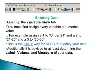 Spss guidelines | PPT