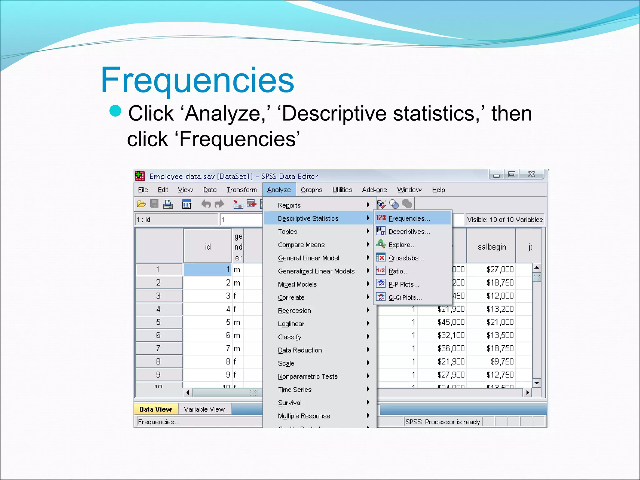 Spss lecture notes | PPT | Technology & Computing