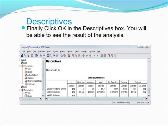 Spss lecture notes | PPT | Technology & Computing
