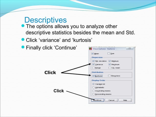 Spss lecture notes | PPT