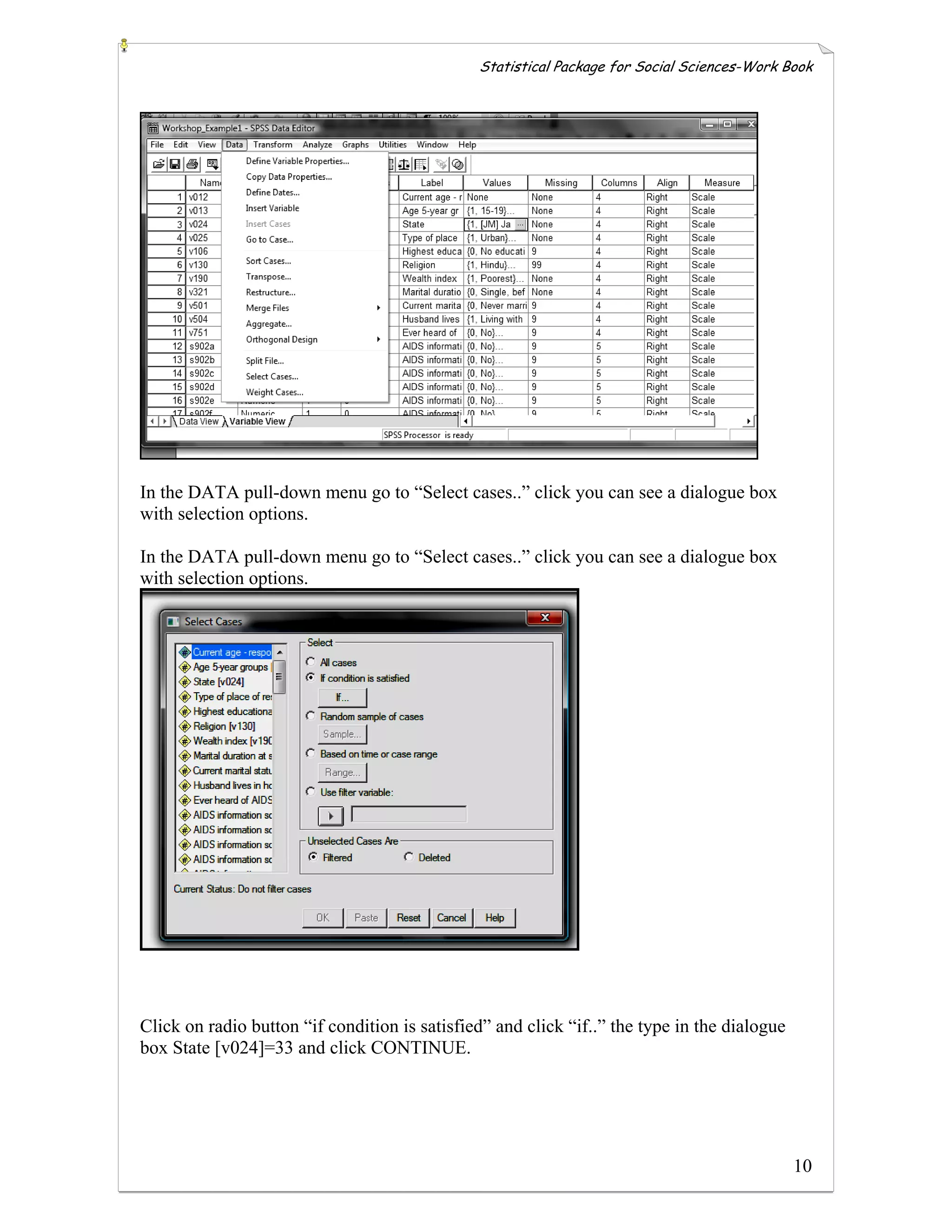 Spss Introduction For Beginners Pdf