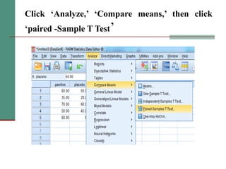 Comprehensive Introduction to SPSS and t-test Statistical Analysis | PPTX