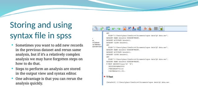 spss presentation complete ( basic intro ) | PPT