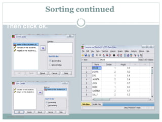 Sorting continued
Double Click ‘Name of the students.’
Then click ok.
neethu asokan
 