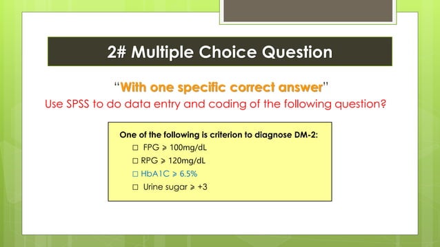 Spss series - data entry and coding | PDF