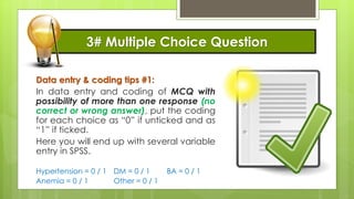 Spss series - data entry and coding | PDF