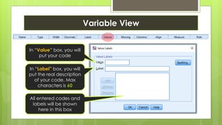Spss series - data entry and coding | PDF