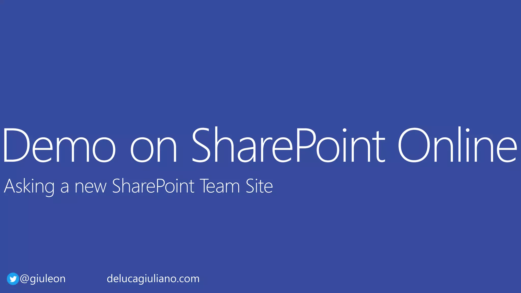 @giuleon delucagiuliano.com
 