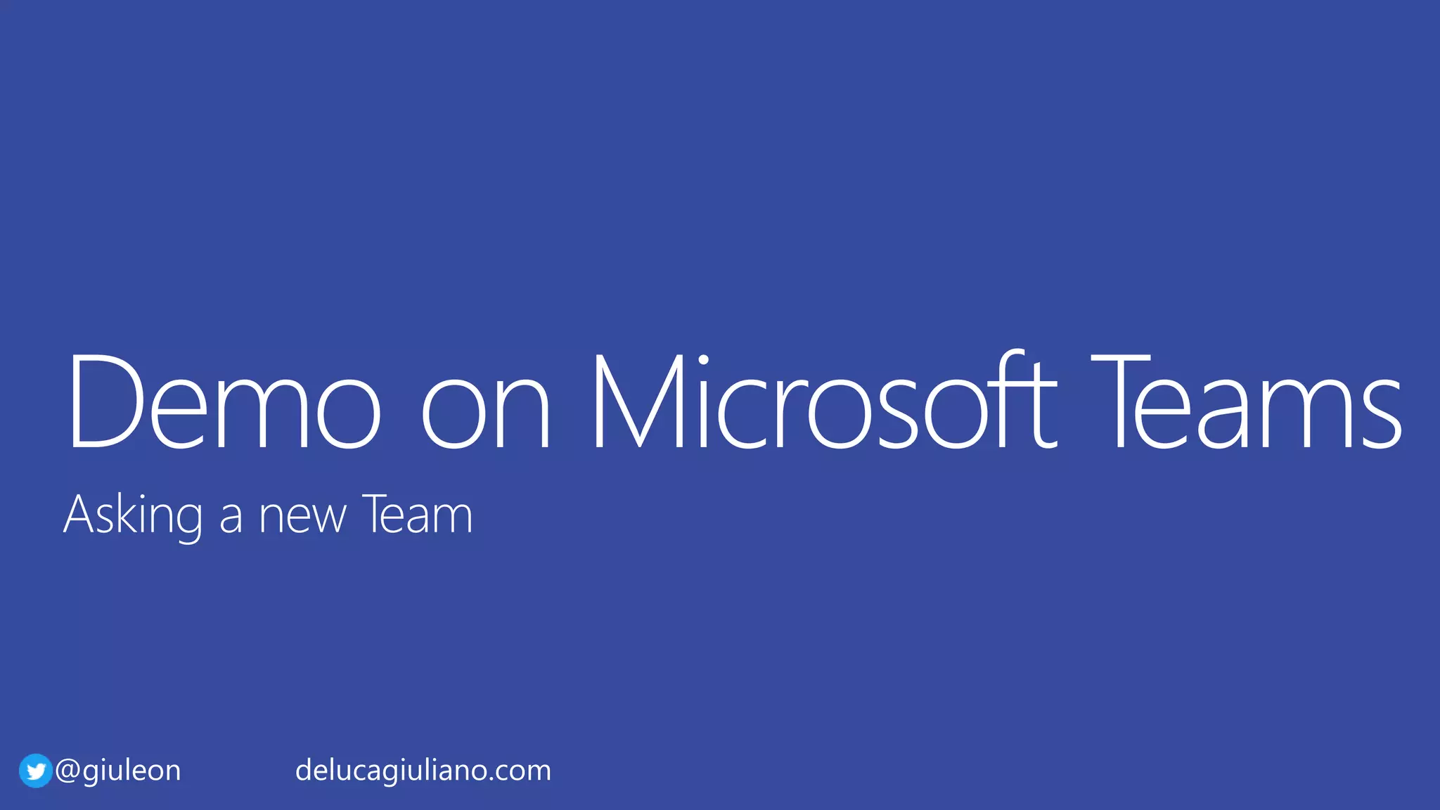 @giuleon delucagiuliano.com
 