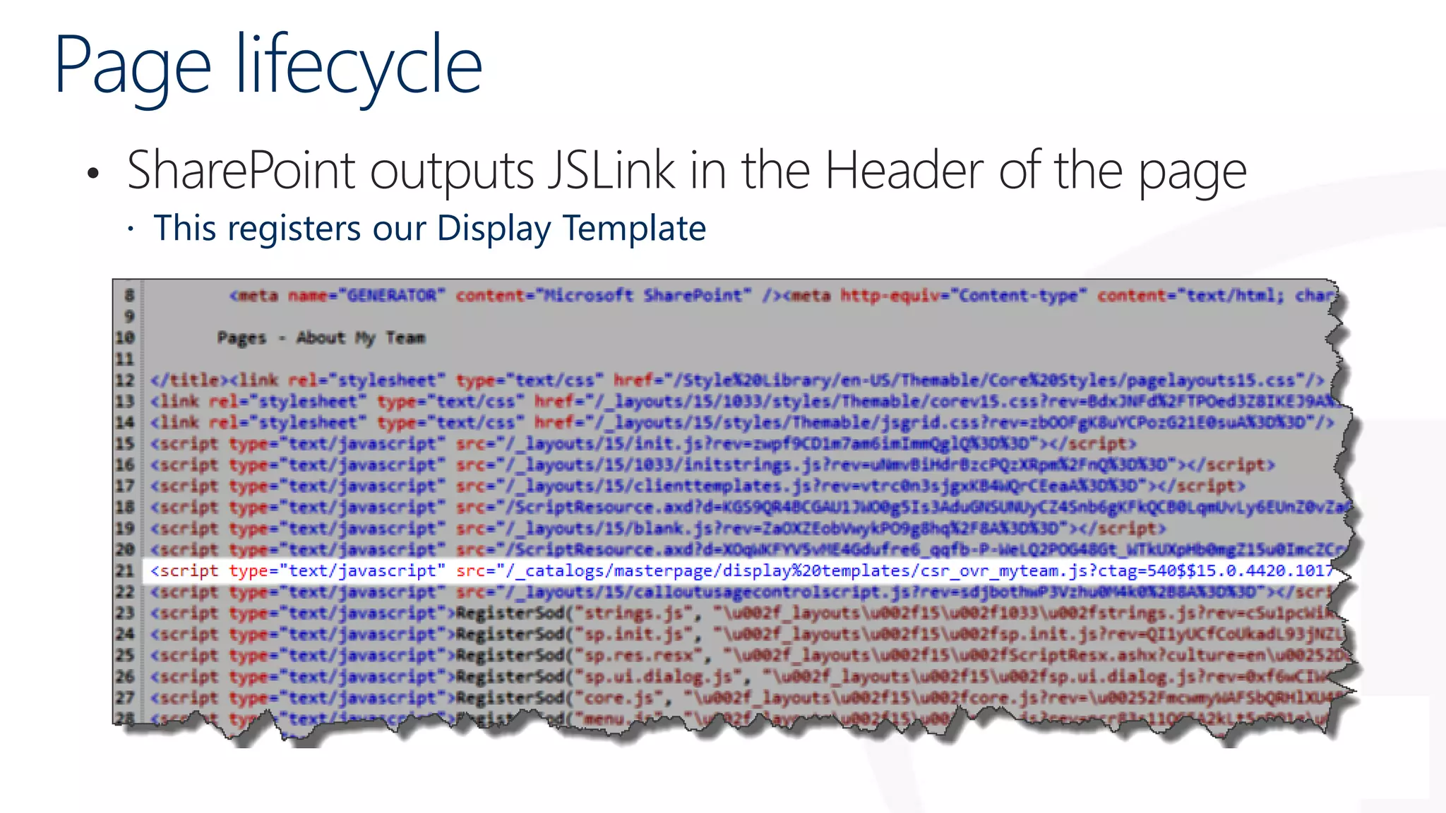 SPSSTHLM - Using JSLink and Display Templates for ITPros | PPT